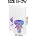 thumbnail image 3 of Dreamtimes Bath Hand Kitchen Towels Watercolor Elephant Face Towel Washcloth 2 Pack Soft Quick Dry Super Absorbent Bathroom, 3 of 6