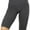 Charcoal, variant on ToBeInStyle Women's Nylon 19" Knee Length Legging Shorts