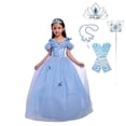 thumbnail image 2 of Disfraz de Princesa Dressy Daisy con Accesorios para Navidad Halloween Talla 6X-8 Color Azul, 2 of 2