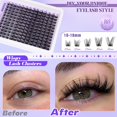 thumbnail image 3 of Lash Clsusters Kit Wispy Eyelash Clusters Kit Cluster 10-18mm Natural Eyelash Extension Kit 168pcs Thin Band Individual Lashes Kit with Lash Glue Bond and Seal DIY at Home, 3 of 9