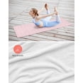 thumbnail image 4 of Pink Morocco Yoga Towel for Hot Yoga Non Slip, Geometric Leaf Diamond Lattice Abstract Yoga Mat Towel Absorbent Yoga Sweat Towels Microfiber Hot Yoga Blanket for Bikram Pilates 26"x70", 4 of 7