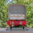 thumbnail image 5 of Kenmore 2-Burner Portable Tabletop Retro Gas Grill, Red, 5 of 14