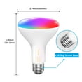 thumbnail image 5 of Govee 1000LM RGBWW Smart BR30 LED Smart Bulb 2 Pack,16 million Color Options For Color Changing Effect, 5 of 5