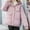 Pink, variant on Guzom Womens Winter Coats- Hooded Long Sleeve Fleece Short Casual Winter Jackets Blue