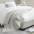 thumbnail image 4 of Madison Park Polyester Machine Ruched Throw in Silver Grey Finish MP50-8106, 4 of 5