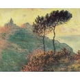 thumbnail image 2 of Monet, Claude 18x15 White Modern Wood Framed Museum Art Print Titled - Varengeville Church with trees 1882, 2 of 4