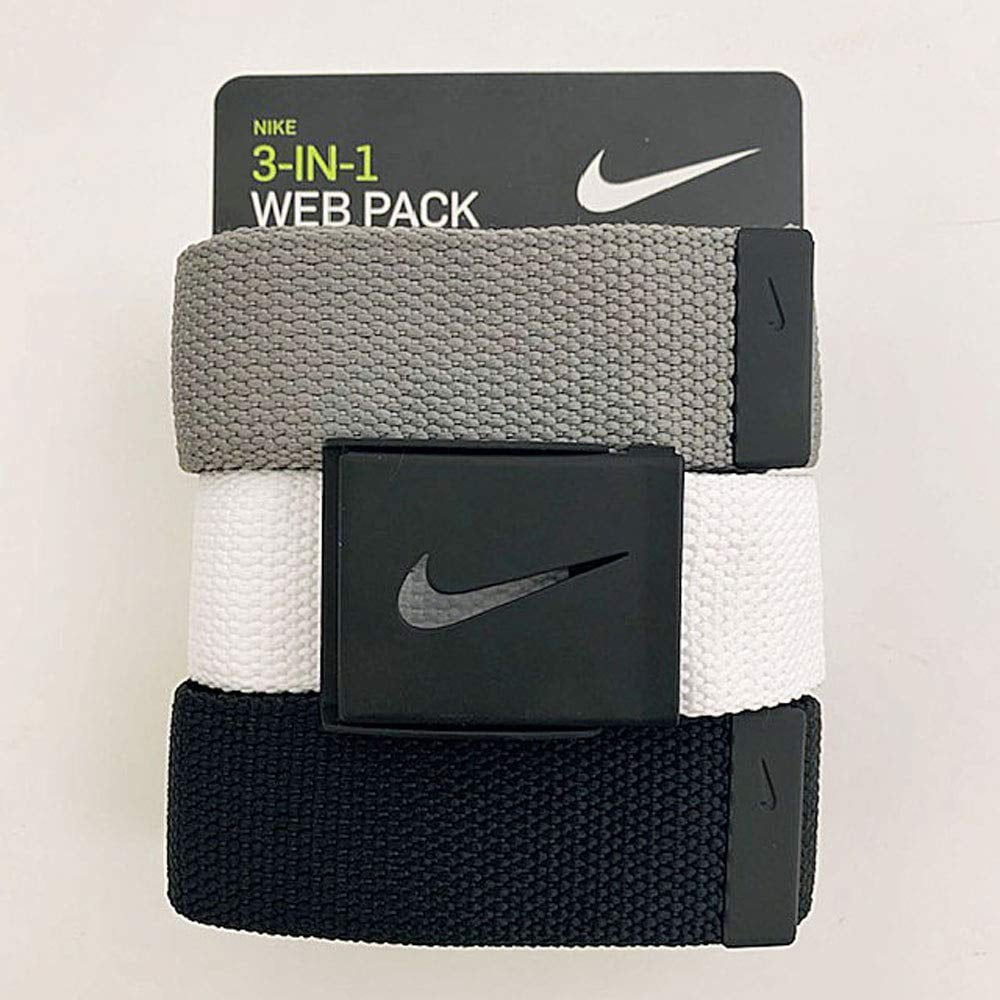 Nike black web belt hot sale