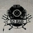 thumbnail image 3 of Handmadetneonsign Scuba Helmet Metal Wall Art Light, Diving Helmet Metal Sign Wall Decor, Beach Life Metal Decor, 3 of 5