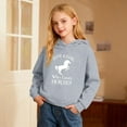 thumbnail image 2 of Wxolcjlv Little Girls Horse Graphic Hooded Sweatshirt Soft Long Sleeve Pullover Top, Sizes 2-14, 2 of 4