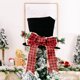 thumbnail image 4 of Adorno para árbol de Navidad con pajarita grande, decoraciones navideñas para escritorios, adornos navideños, braguero de árbol de Navidad negro, pajarita, sombrero, decoraciones Excelente Rendimiento ER007928WZ, 4 of 5