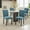 2Pcs Blue, variant on LIZHOUMIL Set of 2 Fabric Parsons Chairs, Nailhead Trim Dining Chairs, 300Lb Capacity
