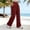 Wine, variant on Ladies Tummy Control Shaping Pants, High Waist Compression Design, Smooth Stretch Fabric, Slimming Straight Leg, Daily Figure Friendly Slacks Light Blue S
