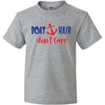 thumbnail image 3 of Inktastic Boat Hair Don't Care, Anchor, Sailing - Red Blue Youth T-Shirt, 3 of 5
