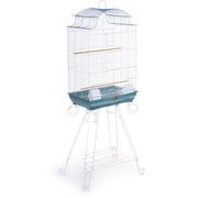 Prevue Pet Products Penthouse Suites Pagoda Roof Birdcage with Stand, Blue/White