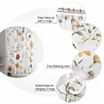 thumbnail image 7 of Shower Curtains Watercolor Flower Butterfly Bath Curtain Plant Leaf Waterproof Bathroom Shower Curtain Set with Hooks Decoration 72 x 84 Inches, 7 of 7