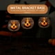 thumbnail image 5 of Candelabro de cristal con forma de calabaza y cara sonriente brillante, ideal para Halloween, para mesa, chimenea, repisa, ventana, decoración festiva de otoño., 5 of 6