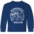 thumbnail image 3 of Inktastic Summer Vacation Mode Melbourne Beach Florida Long Sleeve Youth T-Shirt, 3 of 5