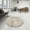 thumbnail image 4 of Ahgly Company Machine Washable Indoor Square Traditional Desert Sand Beige Area Rugs, 6' Square, 4 of 7