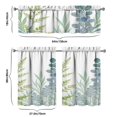thumbnail image 6 of Leaves Of Green Plants Kitchen Curtain Valance 3 Piece Set Short Curtain Sink Window Decor 36 Inch Small Window Treatment Tier 27.5x36 Length, 6 of 6