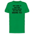 thumbnail image 1 of Just Make You Absence Felt Tee Men's -Image by Shutterstock, 1 of 2