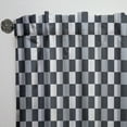 thumbnail image 3 of Designart 'Geometric Black and White Pattern I' Mid-Century Modern Curtain Panel, 3 of 5