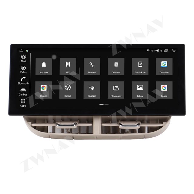 ZWNAV 12.3 inch Car Radio for Fiat 500 2007-2024 Android Auto GPS Navigation Multimedia Stereo Receiver Head Unit Offline Maps