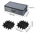 thumbnail image 3 of PENGXIANG Underbed Christmas Ornament Storage Box Zippered Closure - Stores up to 72 of The 3.9” Standard Christmas Ornaments  and  Holiday Accessories Storage Container with Dividers & H, 3 of 10