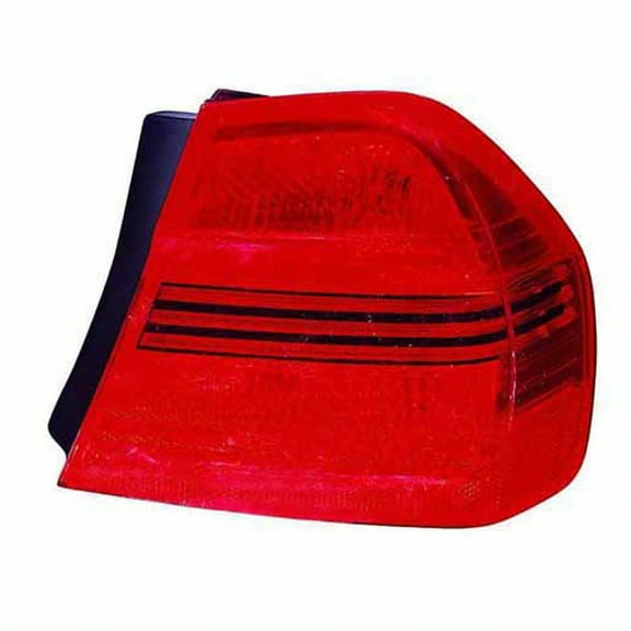 KAI New Economy Replacement Passenger Side Outer Tail Light Lens And Housing, Fits 2006-2008 BMW 3 Series Sedan
