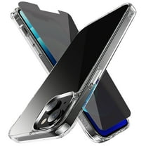 TASHHAR iPhone 14 Case with Privacy Screen Protector 2 in 1 Reinforced Corners Protection Anti Scratch Transparent Shockproof Durable Non-Yellowing Crystal Clear Case for iPhone 14 6.1 inch 2022 Phone