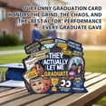 thumbnail image 5 of WaaHome Funny Pop Up Graduation Card - Gen Z Meme Style They Actually Let Me Graduate, Imposter Syndrome Funny Graduation Cards for Him, Her, High School College Grads 5-Layer Humorous Grad Gift, 5 of 7