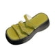 thumbnail image 5 of Sandalias planas informales sin cordones con soporte para el arco, ligeras, con plataforma, para mujer 37, 5 of 9