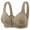 Coffee, variant on Women's Front Closure Deep V Bra Wirefree Unpadded Full Cup Everyday Bralette Soft Comfy Breathable Bras