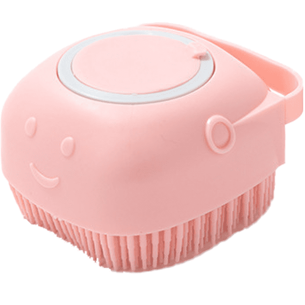 Cepillo de baño cepillo de champú de silicona suave, cepillo de limpieza de belleza de piel dispensador de champú suave Adepaton Accesorios de Baño