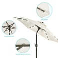 thumbnail image 2 of CHYVARY 7.5ft LED Patio Umbrella Round Market Outside Table Umbrella for Deck, Poolside and Patio, Cream, 2 of 9