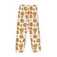 thumbnail image 4 of Kdxio Yellow Biscuit Print Men's Sleep Pajama Pant Lounge Pants with Pockets, 4 of 8