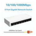 thumbnail image 2 of Commutateur Réseau Gigabit 5/8 Ports Complet 1000 Mbps Ethernet Intelligent Haute Performance RJ45 Hub Répartiteur Internet, Sécurité, 2 of 7