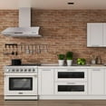 thumbnail image 5 of KOSTCH 36in Natural Gas Range with 6.0 Cu.ft. Oven and 6 Burners Cooktop, 110V Gas Oven in White ( Stainless Steel), 5 of 10