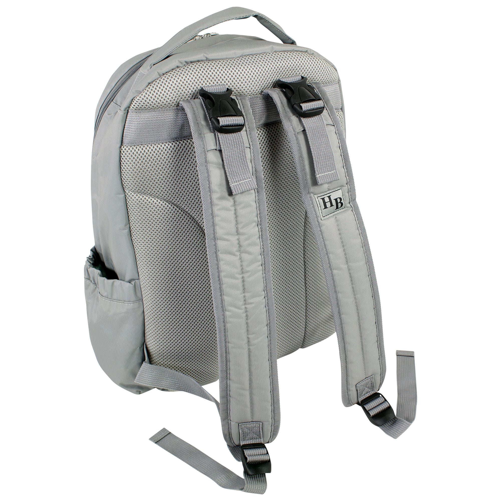Hudson Baby Premium Diaper Bag Backpack and Changing Pad, Gray, One Size