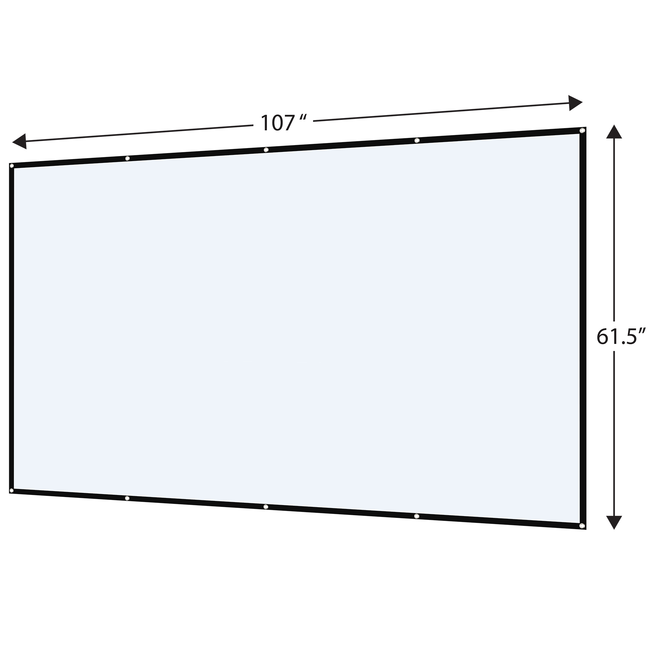 onn 120-Inch Portable Theater Projection Screen, 16:9 photo 3