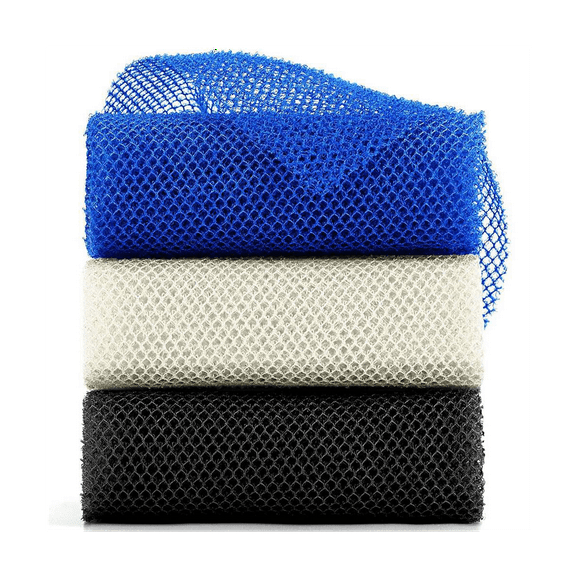 3 Pieces African Net Long Net Exfoliating Shower Body Scrubber Back Scrubber Skin Smoother