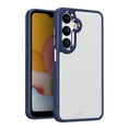 thumbnail image 2 of Compatible with Samsung Galaxy A15 5G Phone Case, Full-Body Protection [Chrome Metallic Edges] Transparent Shockproof Cover - Dark Blue, 2 of 5