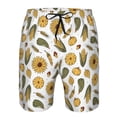 thumbnail image 3 of Fuzoiu Cartoon Corn Pumpkin Sunflower Print Men's Beach Shorts,Men's Swim Trunks,Quick Dry Board Shorts with Pockets,Men's Bathing Suits for Surfing, Running, and Casual Wear-XX-Large, 3 of 6