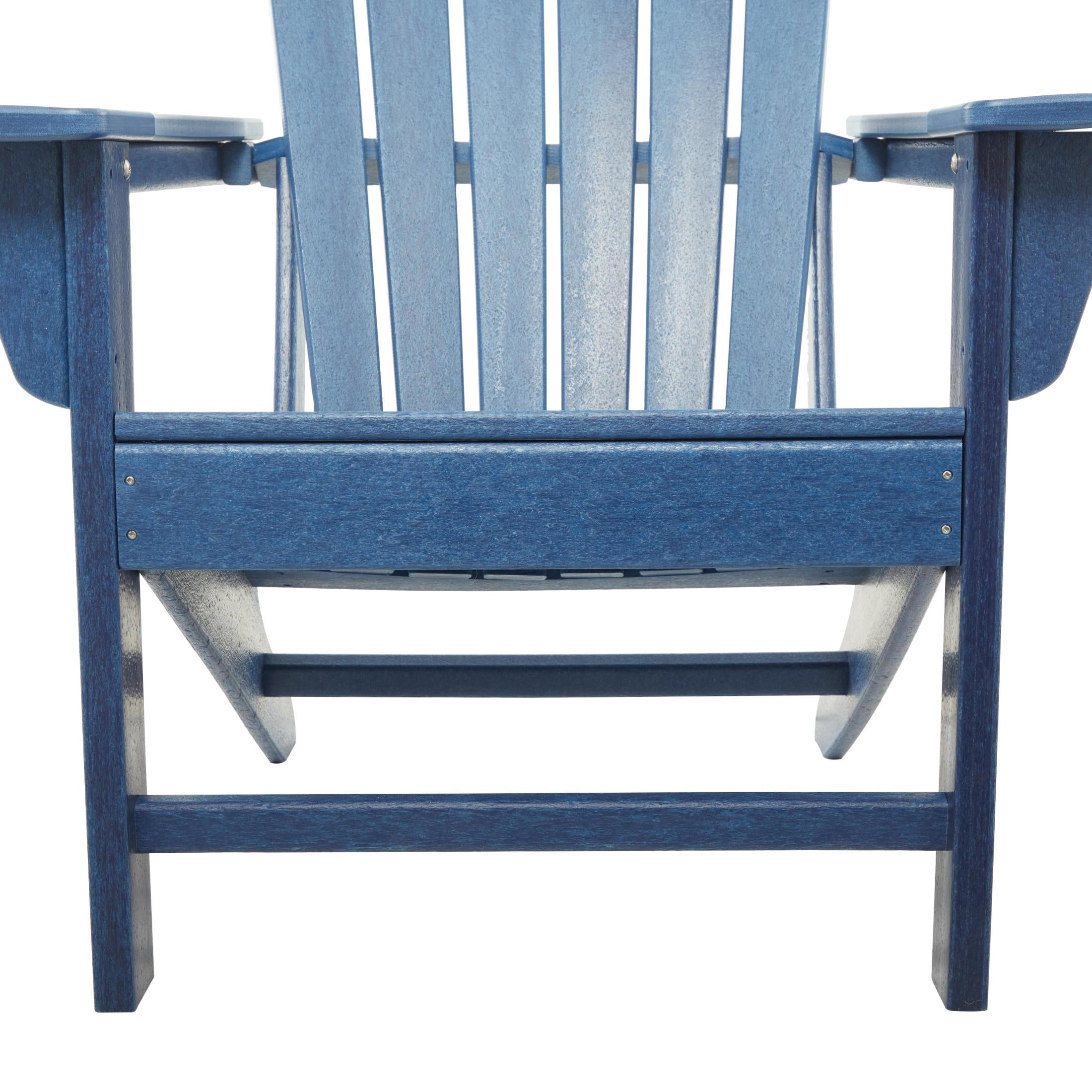 DecMode Indoor Outdoor Resin Adirondack Chair - Dark Blue