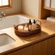 thumbnail image 4 of Woven Storage Basket Hand Woven Desktop Storage Box Bathroom And Kitchen Storage Basket With Handles For Home Office Storage, 4 of 6