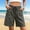Dark Gray, variant on Womens Cotton Bermud Shorts High Waisted Drawstring Casual Long Soild Color Shorts with Pockets Summer Red XXL