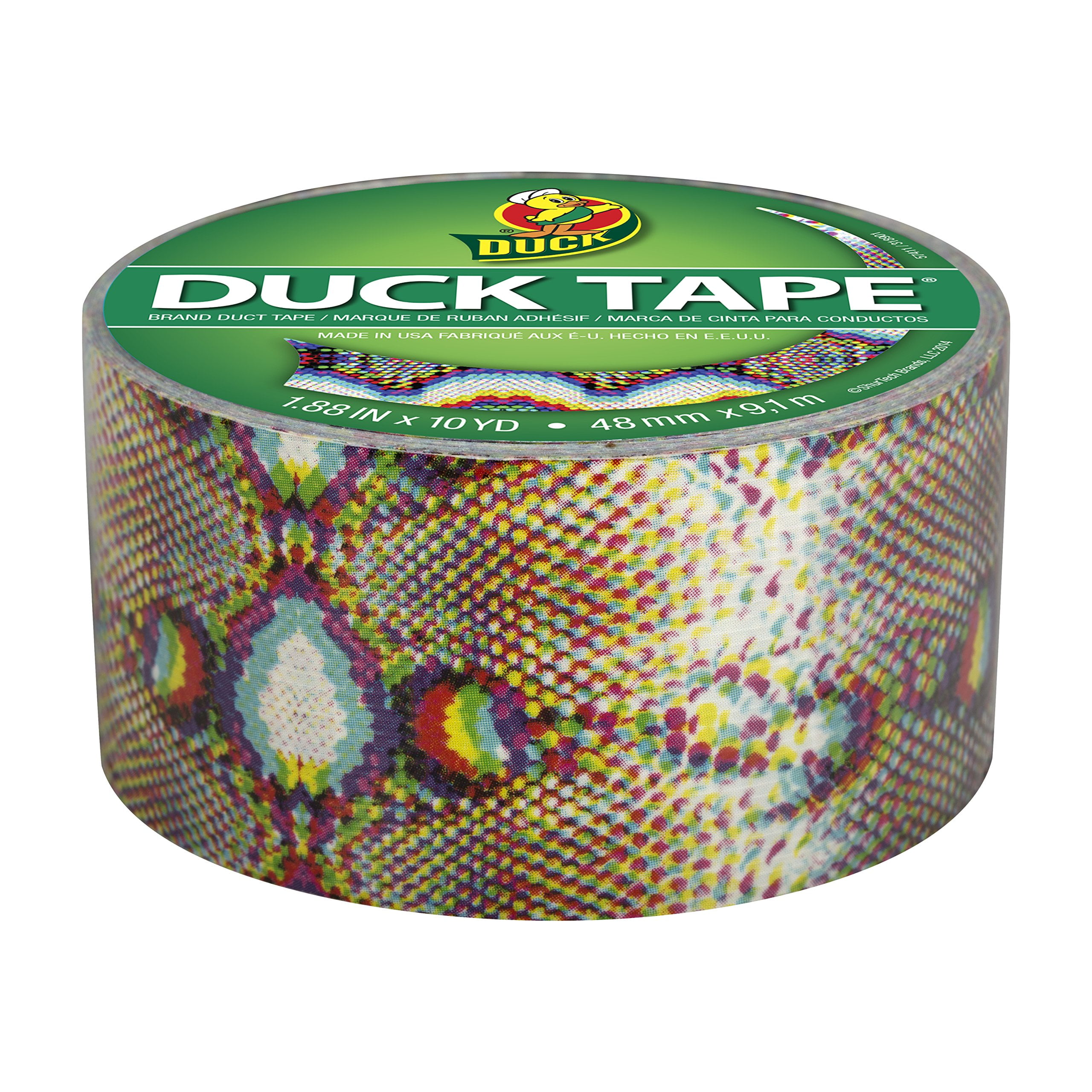 Duck Brand 283260 Printed Duct Tape, Techno Skin, 1.88 Inches x 10 Yards,  Single Roll 