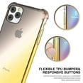 thumbnail image 4 of TORUBIA For iPhone 11 6.1 Inch Case Soft TPU Thicken Scratch Resistance Color Gradient Phone Back Cover Black-golden, 4 of 9