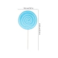 thumbnail image 4 of Creative Simulation Lollipop Props for Decor 2Pcs Blue Wooden Model, 4 of 5