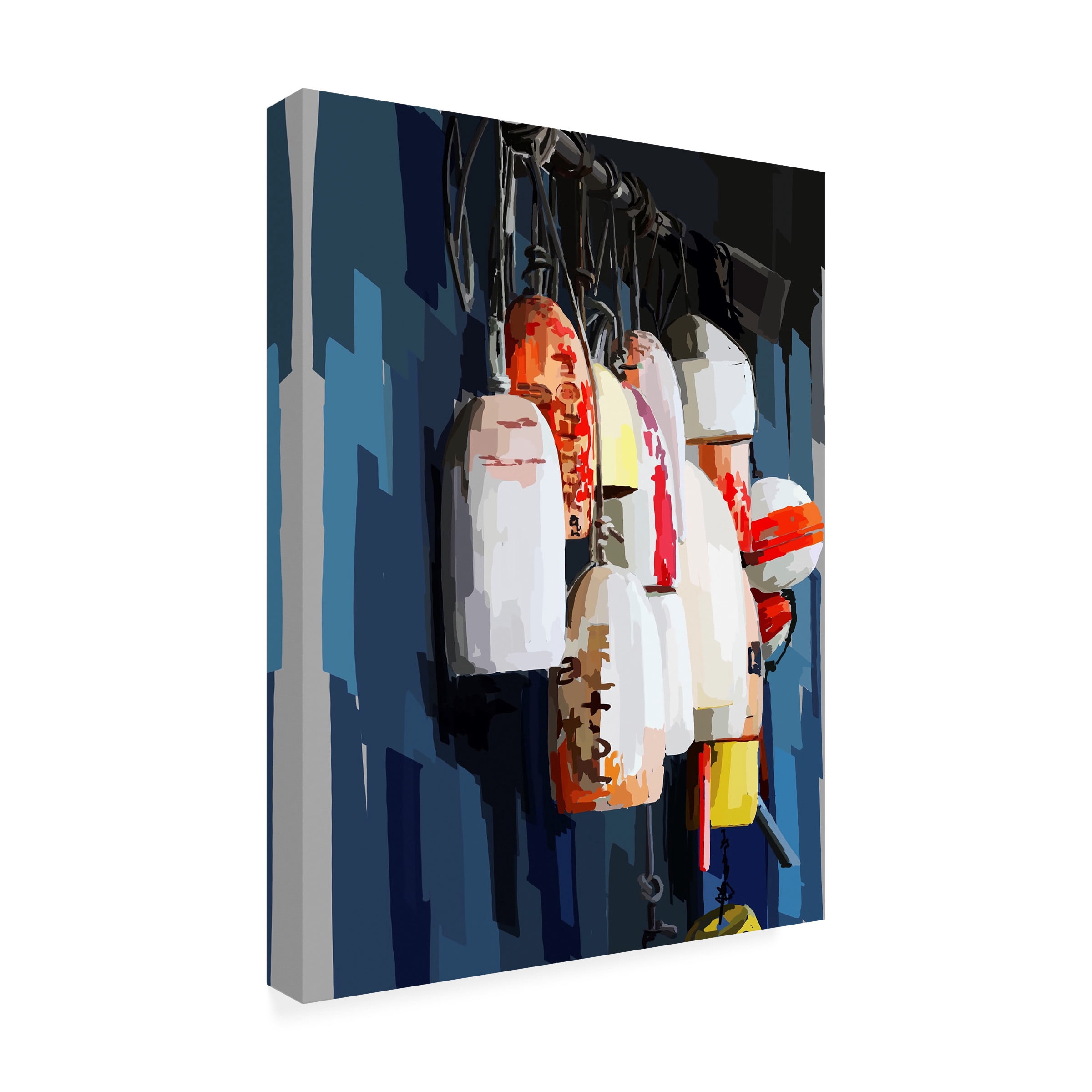 Emily Kalina 'Vibrant Buoys II' Canvas Art