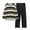 005_Black, variant on Dyfzdhu Womens Pajama Sets 2 Piece Comfortable Striped Gradient Pajamas Casual Loose Long Sleeve Trousers Suit Sleepwear Loungewear